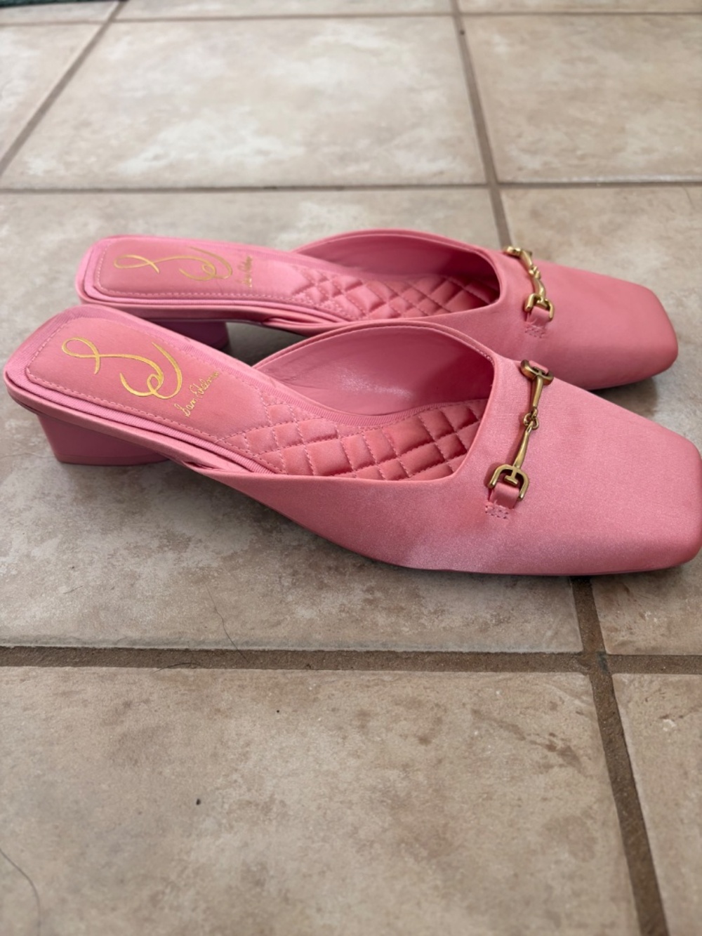 Today ONLY!! Sam Edelman pink satin mule - Picture 3 of 7